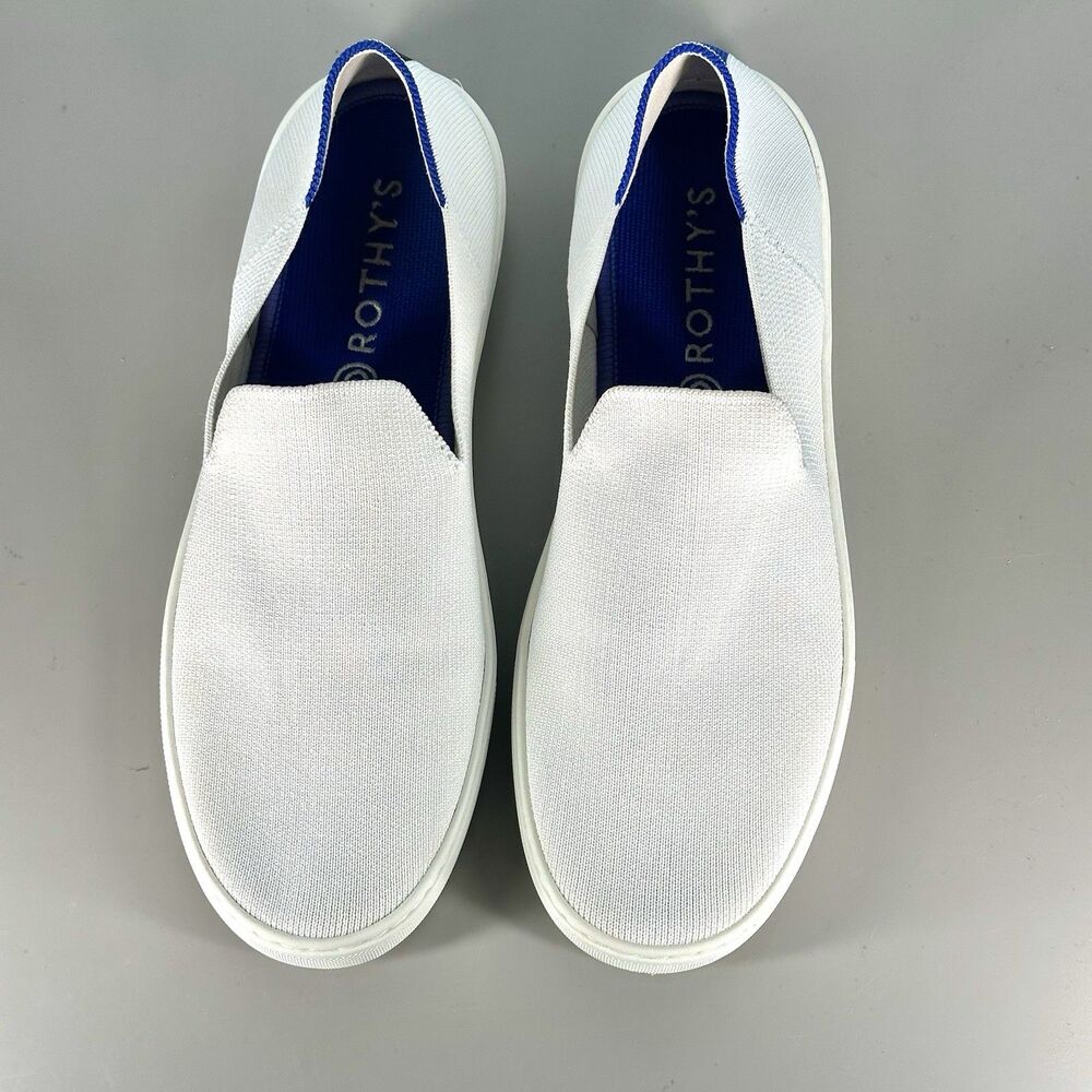Rothy's The Original Slip On Sneaker White Loafers Womens Size 10 Shoes - Picture 5 of 16